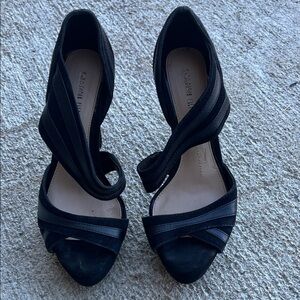 Gianni Bini Black Strappy Heels